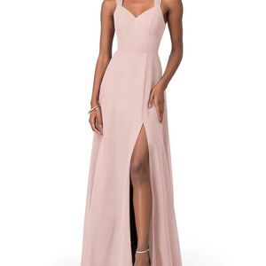 Dusty Rose Long Dress - customized to about a Size 6. measurements in ph…